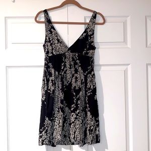 Black, floral summer dress from Old Navy